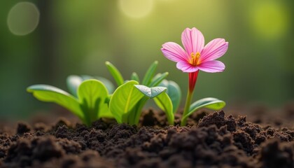 Wall Mural -  Fresh bloom in the heart of nature