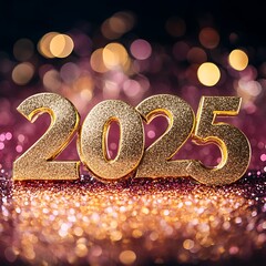 Happy New Year 2025,New Year's Eve 2025 concept,2025 New Year Celebration