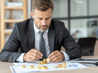 Wealth manager analyzing gold bullion value for secure investment strategies in today's market