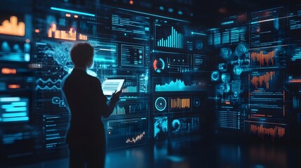 database developer illustration concept.