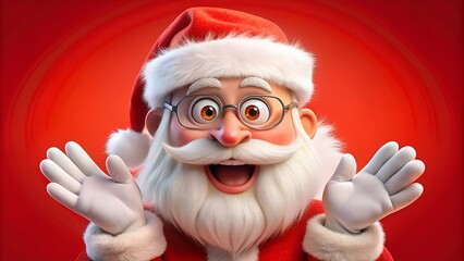 Wall Mural - santa claus face