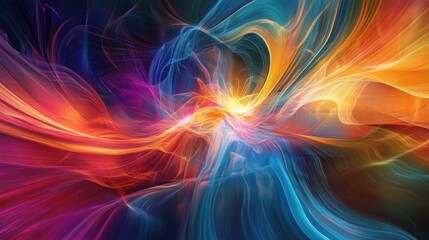 Big data, abstract technology. Generative AI