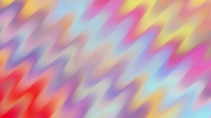 Wall Mural - Abstract Background, soft, blurred waves of vibrant colors - shades of red, pink, blue, yellow, and purple - gradient effect, smooth, dreamy transition, movement and flow.