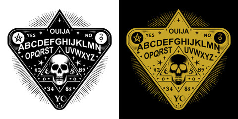 ouija board with ornate details