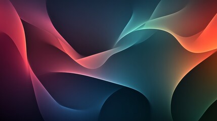 Wall Mural - Abstract Flowing Arc in Vibrant Colors