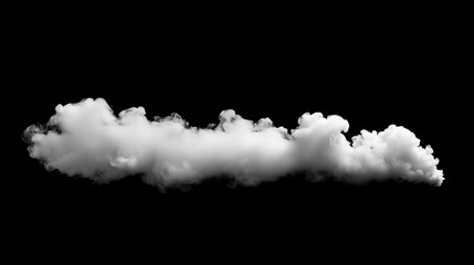Wall Mural - ink white smoke on black background