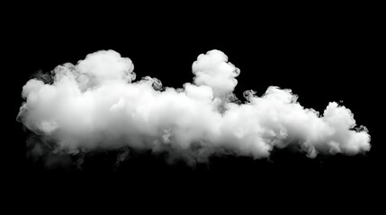 Ink white smoke on black background
