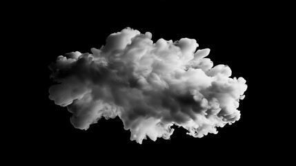 Ink white smoke on black background
