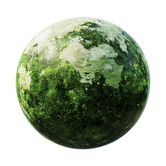 Wall Mural - isolated illustration of a green planet