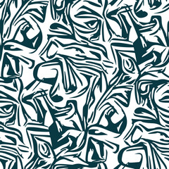 Seamless pattern with a simple abstract drawing