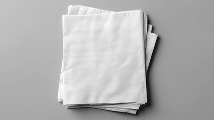 Fototapete - Blank newspaper mockup set against a grey background
