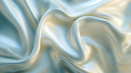 Leinwandbilder - Silk satin fabric backdrop featuring an elegant wavy texture Abstract design element for creative projects