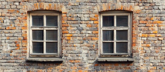 Poster - Brick Wall Of A House As A Background