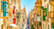 © Arcady - Sunny street in Valletta old town, Malta