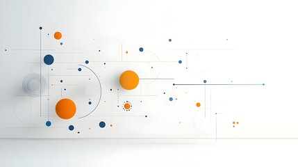 Poster - Elegant Abstract Geometric Gradient Layout with Circular Shapes in Gradient Tones for Contemporary Business and Technology Presentation Slide Design or Digital Background