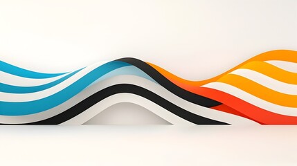 Fototapete - Striking Pop Art Abstract Background with Dynamic Colorful Stripes Perfect for Banners Covers Flyers and Promotional Templates