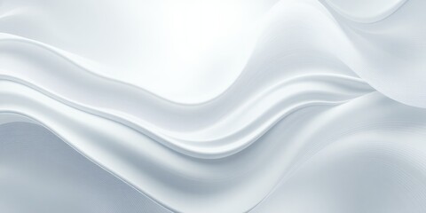 Canvas Print - Abstract white background with smooth, flowing curves.