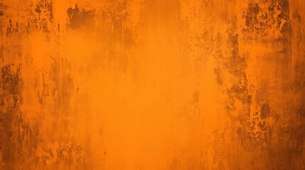 Poster - A vibrant orange background featuring a solid color with a subtle grunge texture, creating an abstract design element. The design is centrally placed on the canvas, leaving large spaces on both sides 