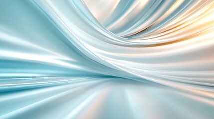 An abstract image of flowing silky ribbons in shades of blue and white, intertwined gracefully, with a hint of light adding depth and movement to the composition.