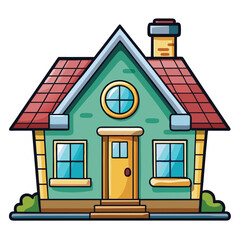 House vector illustration.