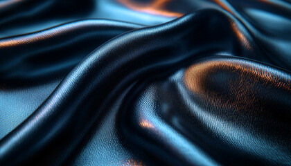 Wall Mural - smooth silk wave pattern, elegance in vibrant colors generated by ai
