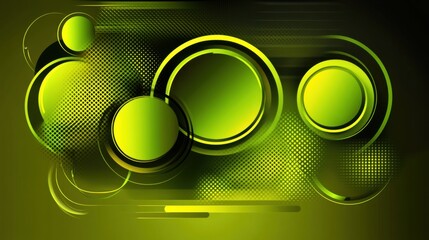 Dynamic Abstract Green Background Design