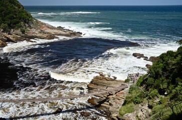 rocky coast of the sea