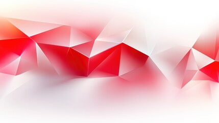 Wall Mural - a polygonal red backdrop featuring sharp, dynamic angles and light shading, perfect for a modern des