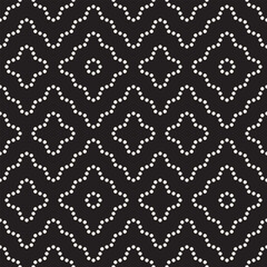 Wall Mural - vector seamless pattern. repeating geometric elements. stylish monochrome background design.