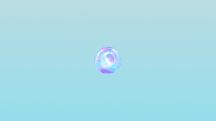 Wall Mural - 3d nourishing therapy is created by combining liquid bubbles. the elements of macro shot merge to fo
