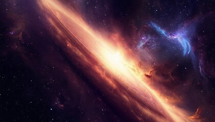 Wall Mural - Beautiful space background. Sci-fi cosmic wallpaper.