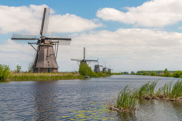 dutch windmill in the country