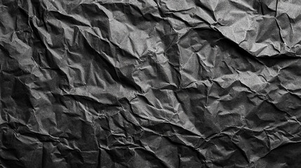 Black and white photo of paper with a rough texture. The photo is of a piece of paper that has been crumpled and torn, giving it a rough and worn appearance