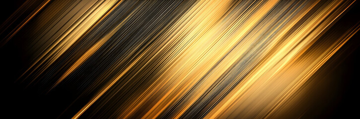 Poster - abstract black and gold are light with white the gradient is the surface with templates metal texture soft lines tech diagonal background gold dark sleek clean modern.