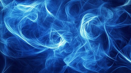 A blue background with swirling lines, representing the connections in a brain.  This image is perfect for projects about artificial intelligence, big data, and how our brains work.