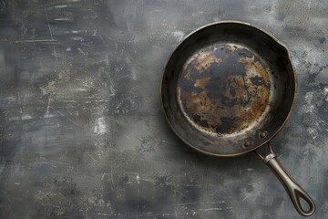 cooking object in empty pan