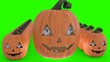 © Masihullah - halloween pumpkin with green background 2024