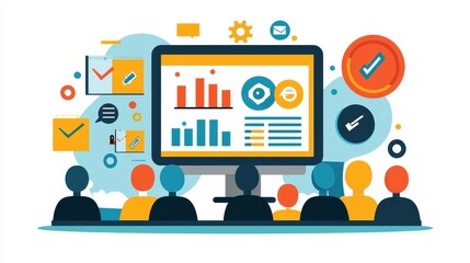 Flat Design for Professional Development Conference