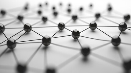 Abstract Network Connection with Black Nodes and Lines