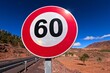 © Oualid - Speed Limit 60 kmh Road Sign