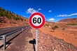 © Oualid - Speed Limit 60 kmh Road Sign