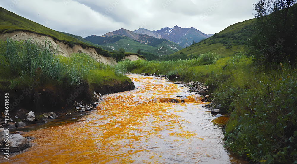 Tragic Mountain Stream Acidified by Acid Rain and Atmospheric Pollution ...