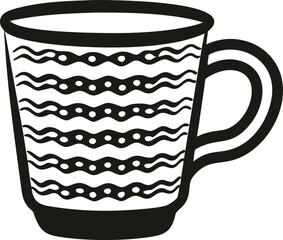 Mug vector illustration.