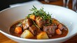© รุ่งอรุณ ศรีนรสิทธิ์ - Hearty Beef Stew with Fresh Vegetables and Herbs