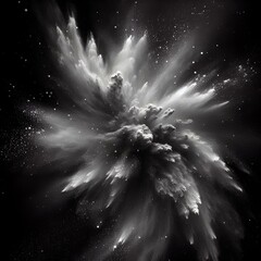 Wall Mural - white dust explosion