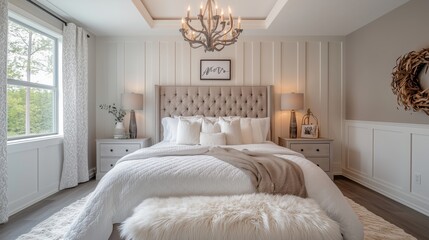 Wall Mural - A beautiful modern bedroom