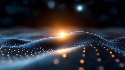 Aufkleber - Captivating abstract digital backdrop featuring interconnected data points and flowing lines symbolizing the dynamic nature of network connectivity and data systems