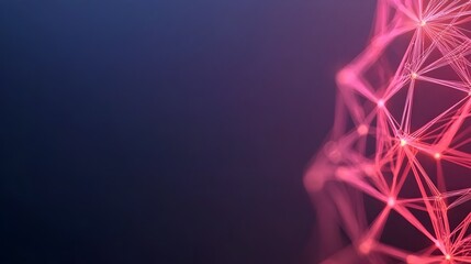 Fototapete - Futuristic digital background featuring interconnected neural networks and glowing data lines symbolizing intelligence and data encryption processes  This abstract