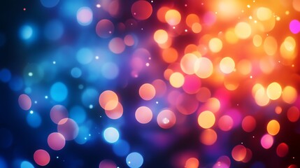 Poster - Glittering Colorful Bokeh with Sparkling Light for Enchanting Festive Backgrounds : Generative AI