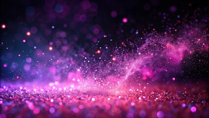 Wall Mural - Dark pink purple glow dust particles creating a mesmerizing light effect , glowing, abstract, magical